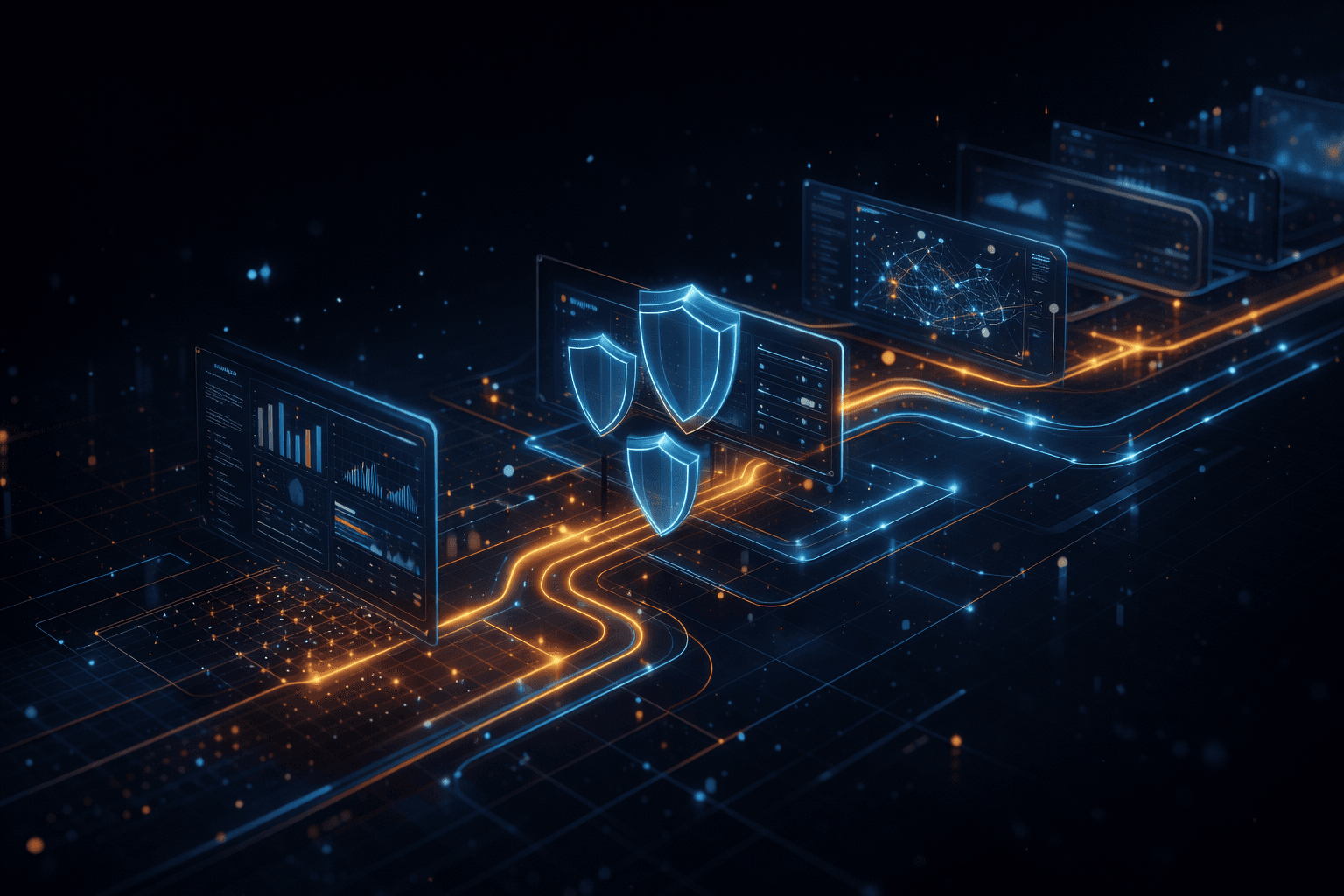 Arquitectura y flujo de protección empresarial