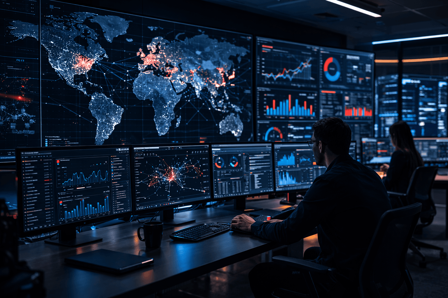 Centro de monitoreo y visibilidad empresarial